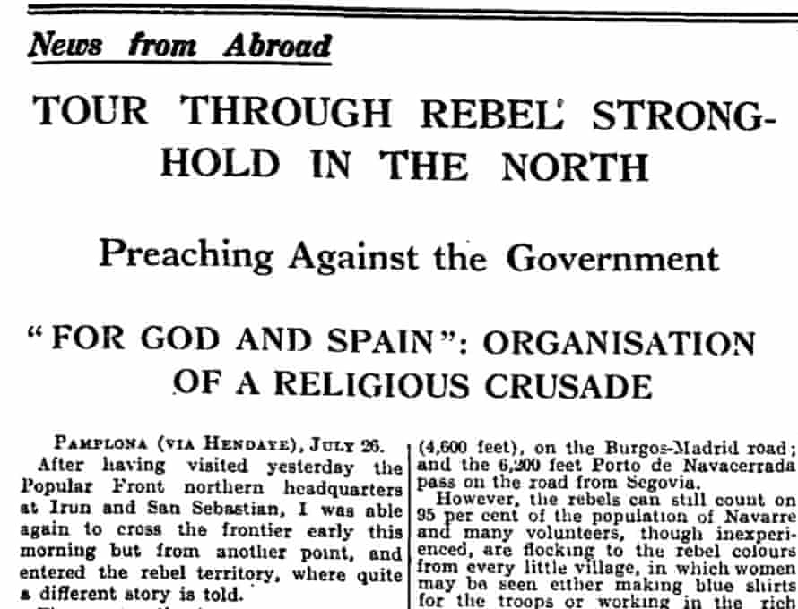 The Guardian, July 27, 1936.