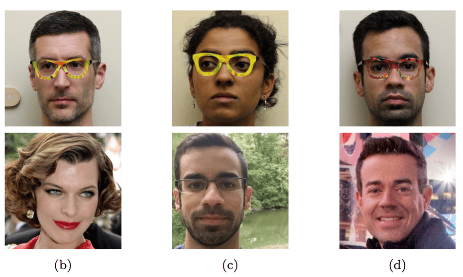 Researchers wearing glasses