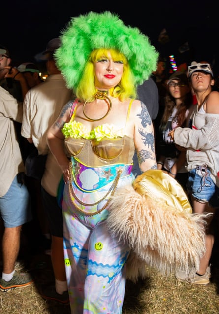 Brat fan at Charli xcx at the Other Stage