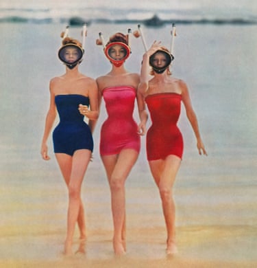 Snorkelers, Caribe Beach, Puerto Rico, 1954, William Helburn