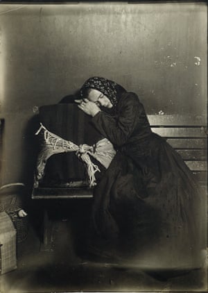 Slavic immigrant at Ellis Island, 1907 Hine’s Ellis Island images were shot with a Graflex camera. He often had to overcome language barriers in the process of locating his subjects, finding an isolated place to shoot them, and setting the pose