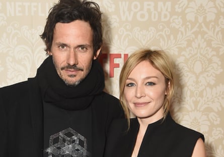‘She was the boss’s untouchable daughter’ … Rylance with husband Christian Camargo in New York this year.