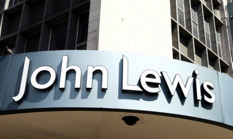 John Lewis signage outside its store in Oxford Street, London