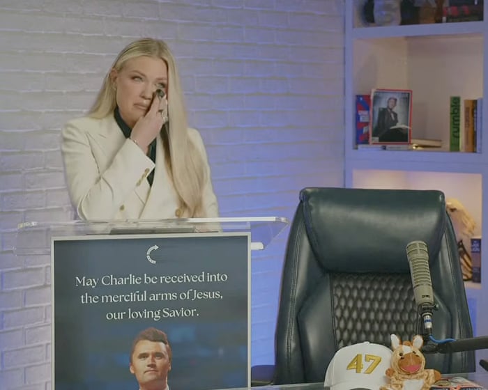 Charlie Kirk’s US campus tour will continue despite his death, widow says – US politics live