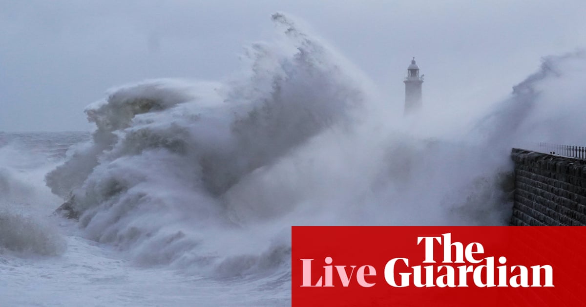 Storm Darragh live: further disruption expected across UK as strong winds continue