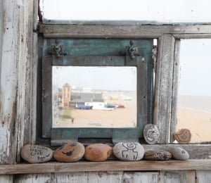 The view from the tower along Aldeburgh beach