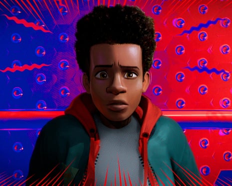 Miles Morales in a scene from Spider-Man: Into the Spider-Verse