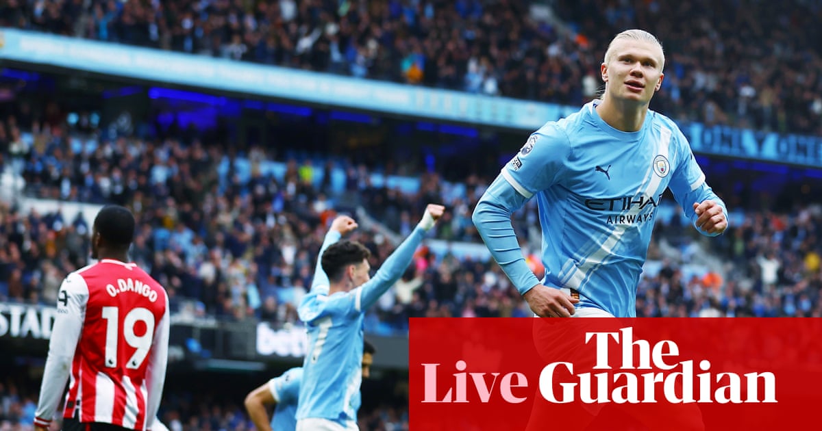 Image for Manchester City 3-0 Brentford: Premier League – live