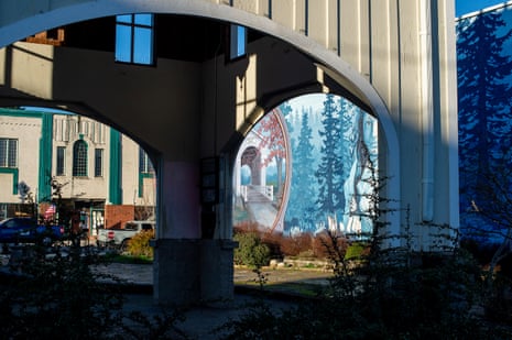 A mural and building structure