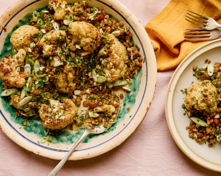 Cauliflower, lentils and chorizo