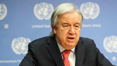 Gaza is becoming a graveyard for children, says António Guterres – video