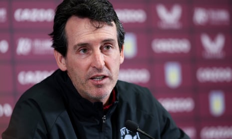 Entrenador del Aston Villa Unai Emery