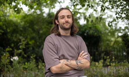 Liam Renouf-Macnab in a garden