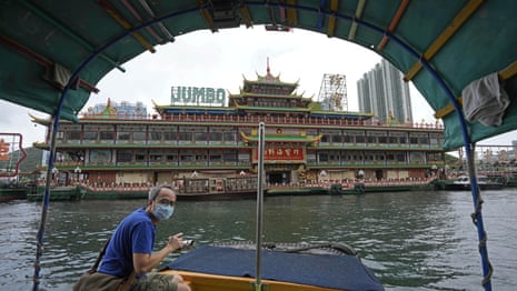Hong Kong's Jumbo Floating Restaurant towed away after 46 years – video