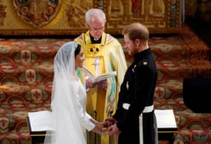 The Duke and Duchess of Sussex exchange vows