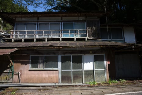 An abandoned akiya house is pictured in a small village in Miyoshi, Japan