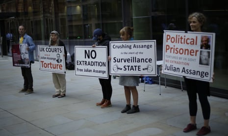 Supporters of Assange