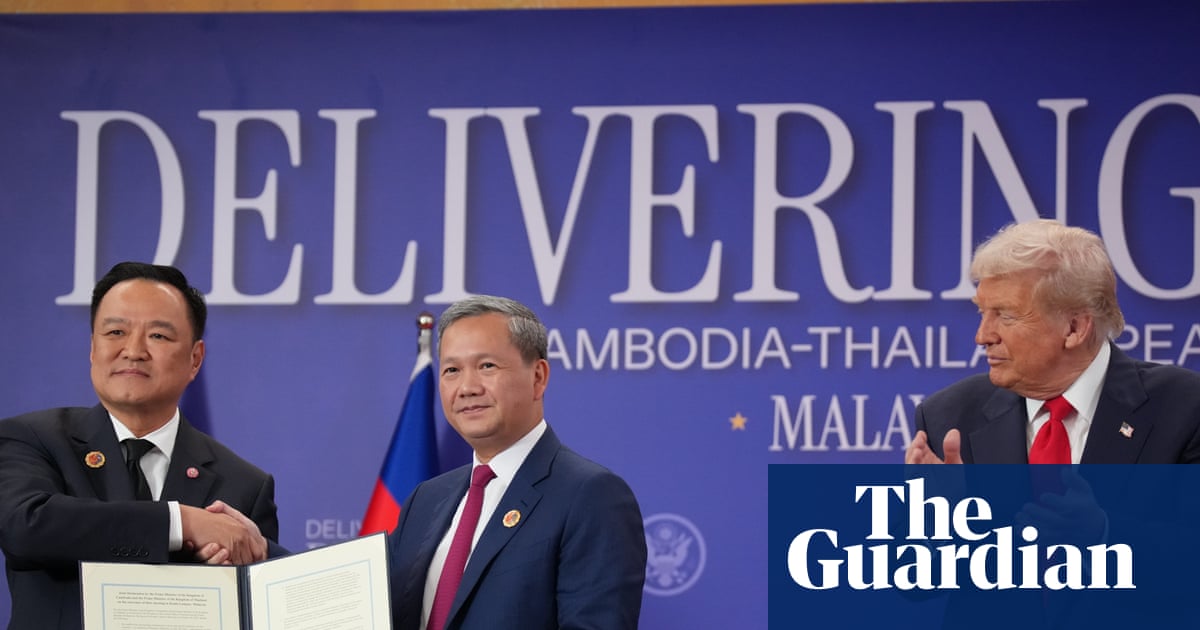 Trump oversees Thailand-Cambodia ceasefire signing as Asia tour gets under way