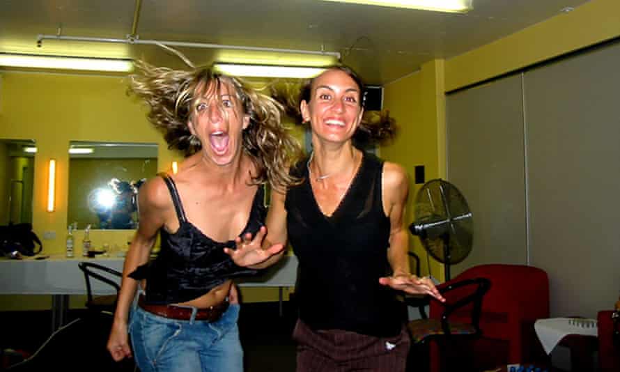 Donna Simpson and Vikki Thorn in Australia the moment they were told Bob Dylan had invited the Waifs to be the support act for his 2003 US tour