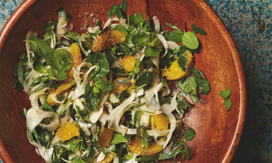 Photograph of Yotam Ottolenghi’s fennel, orange and herb salad