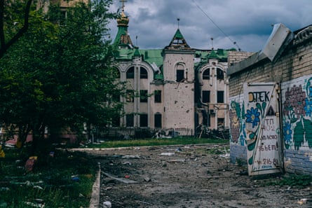 Pokrovsk’s town centre in May 2025