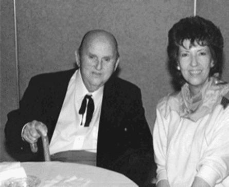 ‘An introvert who acted like an extrovert’ … Parker and second wife Loanne.