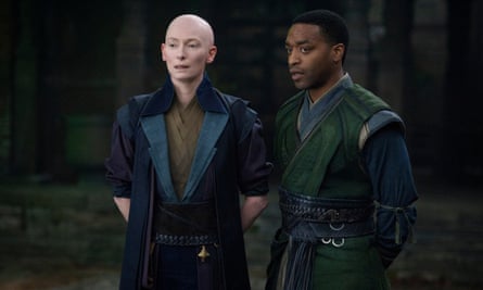 Swinton with Chiwetel Ejiofor as Mordo.