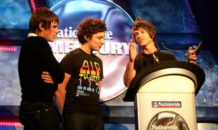 Arctic Monkeys look surprised by their 2006 victory