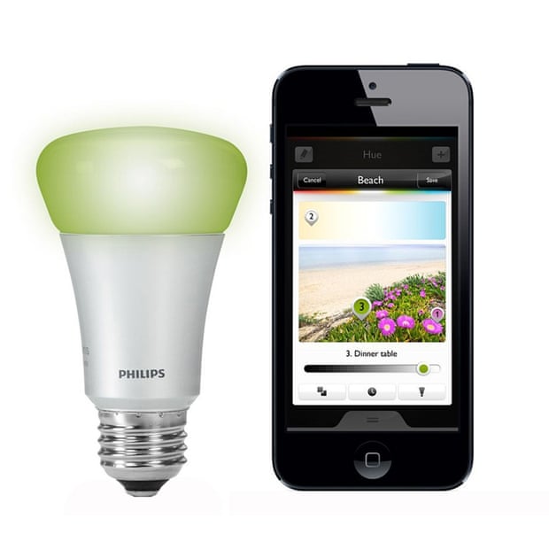 phillips hue light bulb and app