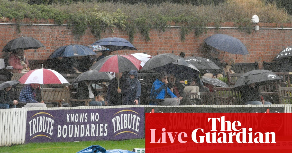 County cricket: Somerset v Essex title decider, day three rain delay – live!