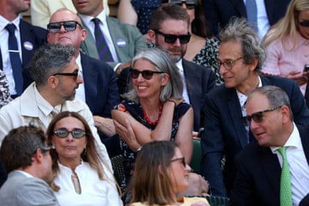 Rain Newton-Smith in the Royal Box at Wimbledon