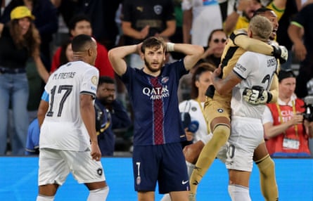 Botafogo celebrate against PSG at the Club World Cup