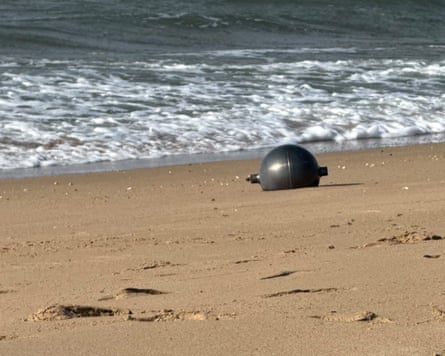 The “suspected space debris” on Forrest Beach, Queensland.