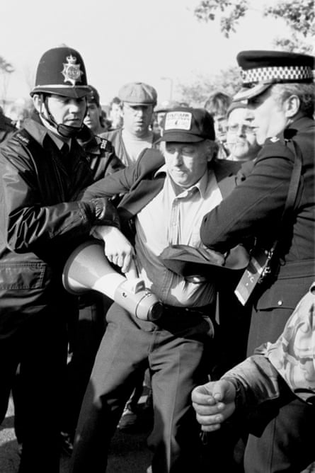 NUM leader Arthur Scargill is arrested at Orgreave