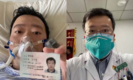 Li Wenliang’s blogs on coronavirus crisis in Wuhan were censored by authorities at end of December. He died on 6 February 2020.