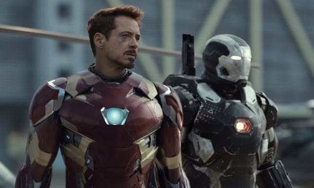 A bruised Iron Man prepares for battle in forthcoming superhero smackdown Captain America: Civil War.