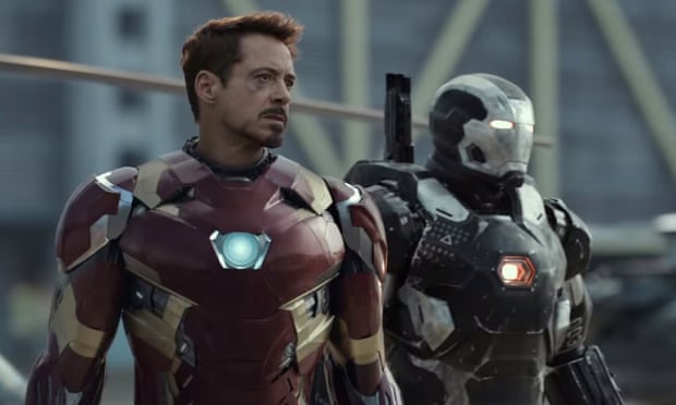 Robert Downey Jr in the Captain America: Civil War trailer.