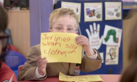 A child playing 'Jeremy Corbyn'