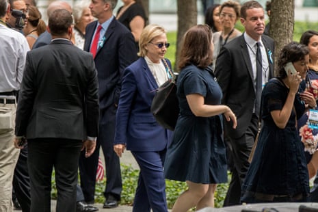 Hillary Clinton at the National September 11 Memorial, in New York