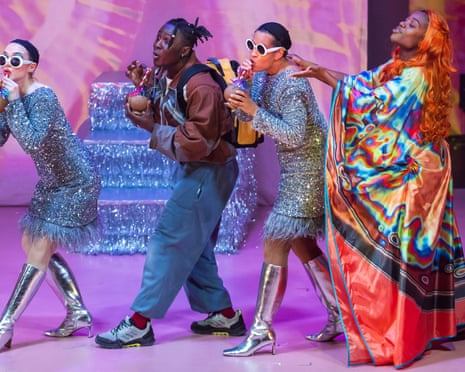 Cerys Marie Burton, Shaka Kalokoh, Kimmy Edwards and Cash Holland in The Odyssey.