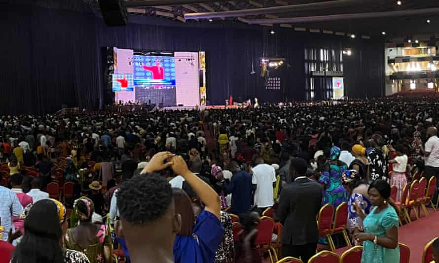 A service at Dunamis International Gospel Center on Sunday, May 1.