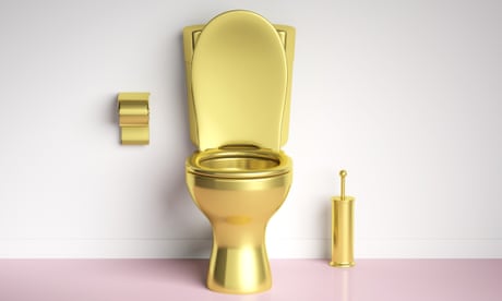Golden toilet