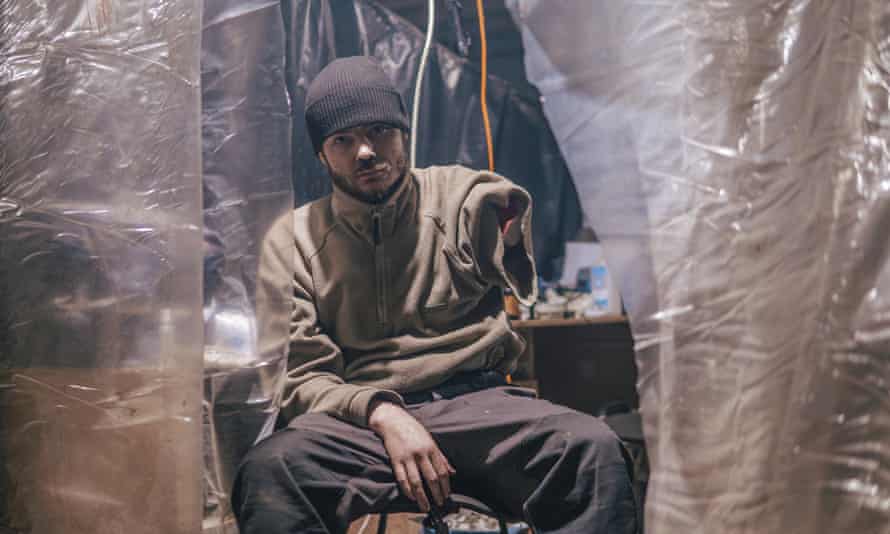 An Azov Special Forces Regiment’s serviceman inside the Azovstal steel plant in Mariupol.