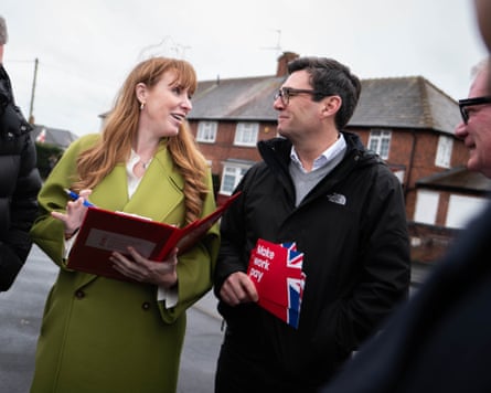 Rayner out canvassing with Burnham
