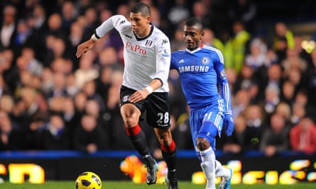 Matthew Briggs in action for Fulham against Chelsea in 2010.