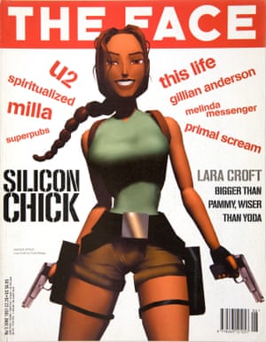 Branding coup … Croft on the cover of a 1997 issue of the Face.