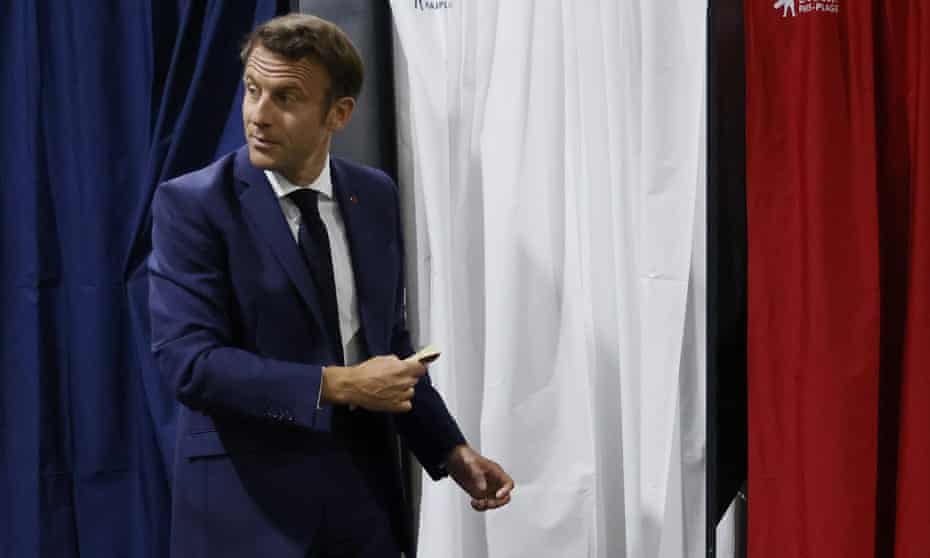 The French president, Emmanuel Macron, enters the final week of campaigning ahead of the second round.