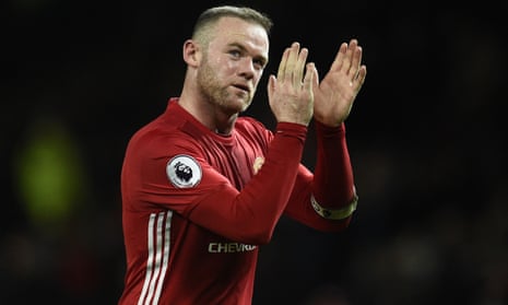 FBL-ENG-PR-MAN UTD-HULL<br>Manchester United's English striker Wayne Rooney applauds the fans following the English Premier League football match between Manchester United and Hull City at Old Trafford in Manchester, north west England, on February 1, 2017.
The match ended in a draw at 0-0. / AFP PHOTO / Oli SCARFF / RESTRICTED TO EDITORIAL USE. No use with unauthorized audio, video, data, fixture lists, club/league logos or 'live' services. Online in-match use limited to 75 images, no video emulation. No use in betting, games or single club/league/player publications.  /         (Photo credit should read OLI SCARFF/AFP/Getty Images)