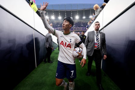 17 September 2022Son Heung-min grabbed a second-half hat-trick as Tottenham put six past Leicester at Tottenham Hotspur Stadium.