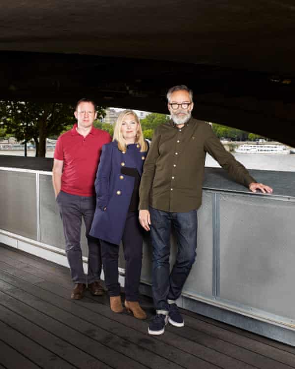 Bob Stanley, Sarah Cracknell and Pete Wiggs at the BFI, London.
